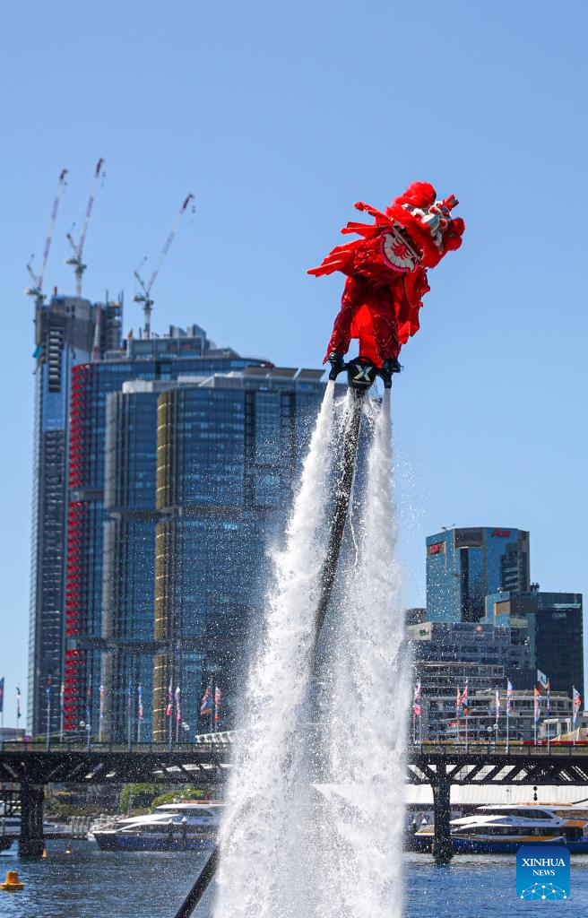 Jetpack water show in Sydney, AustraliaXinhua
