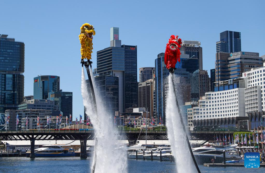 Jetpack water show in Sydney, AustraliaXinhua