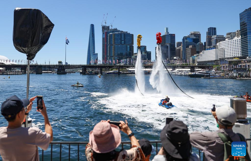 Jetpack water show in Sydney, AustraliaXinhua