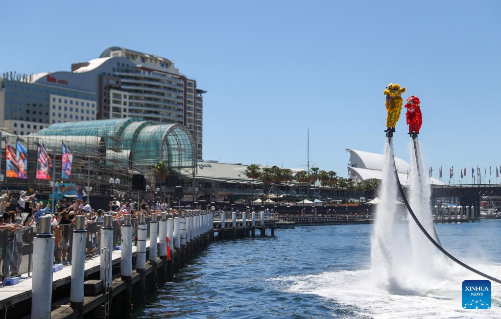 Jetpack water show in Sydney, AustraliaXinhua