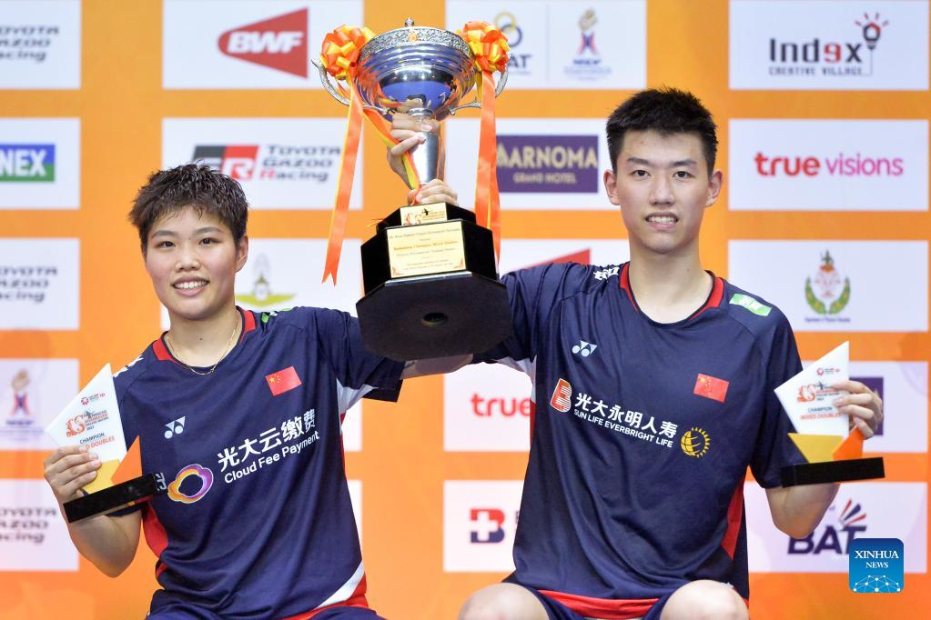 Highlights of mixed doubles final at Thailand Masters 2023-Xinhua