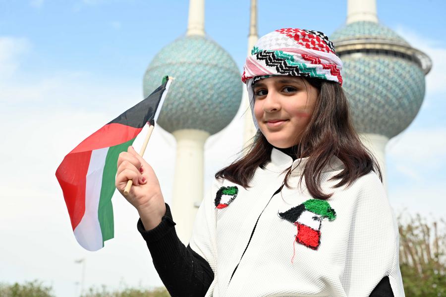 الكويت تحتفل بالعيد الوطني وعيد الاستقلال_ Xinhua