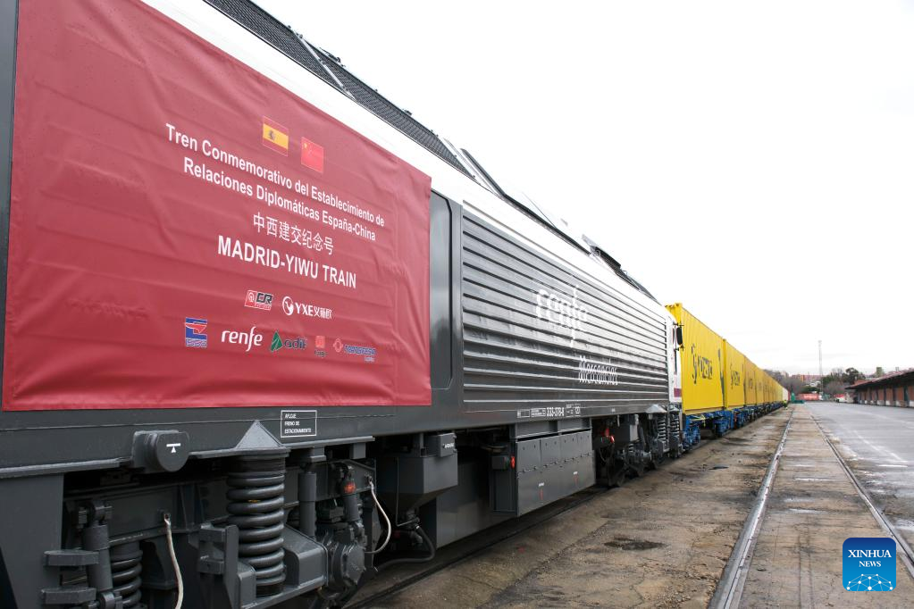 Trenes de carga China-Europa facilitan comercio entre China y España, Xinhua