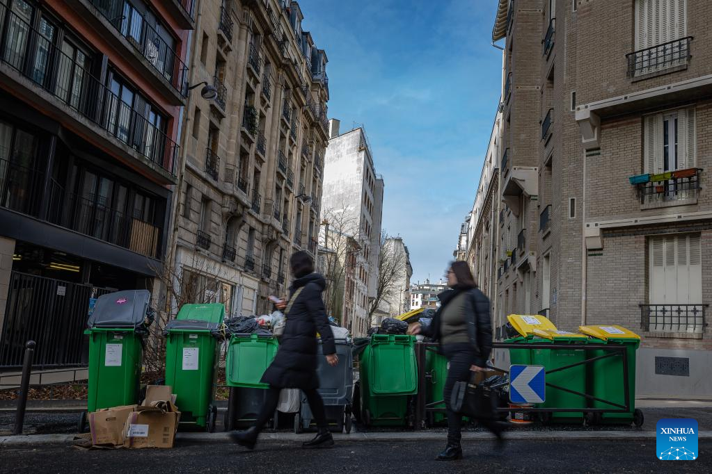 Garbage Piles Up On Streets After Demonstration In Paris France Xinhua