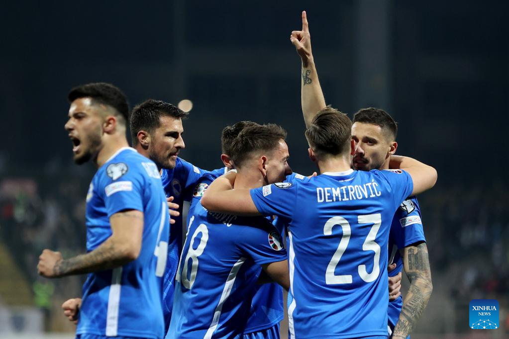 UEFA Euro 2024 qualification match: BiH vs. Iceland-Xinhua