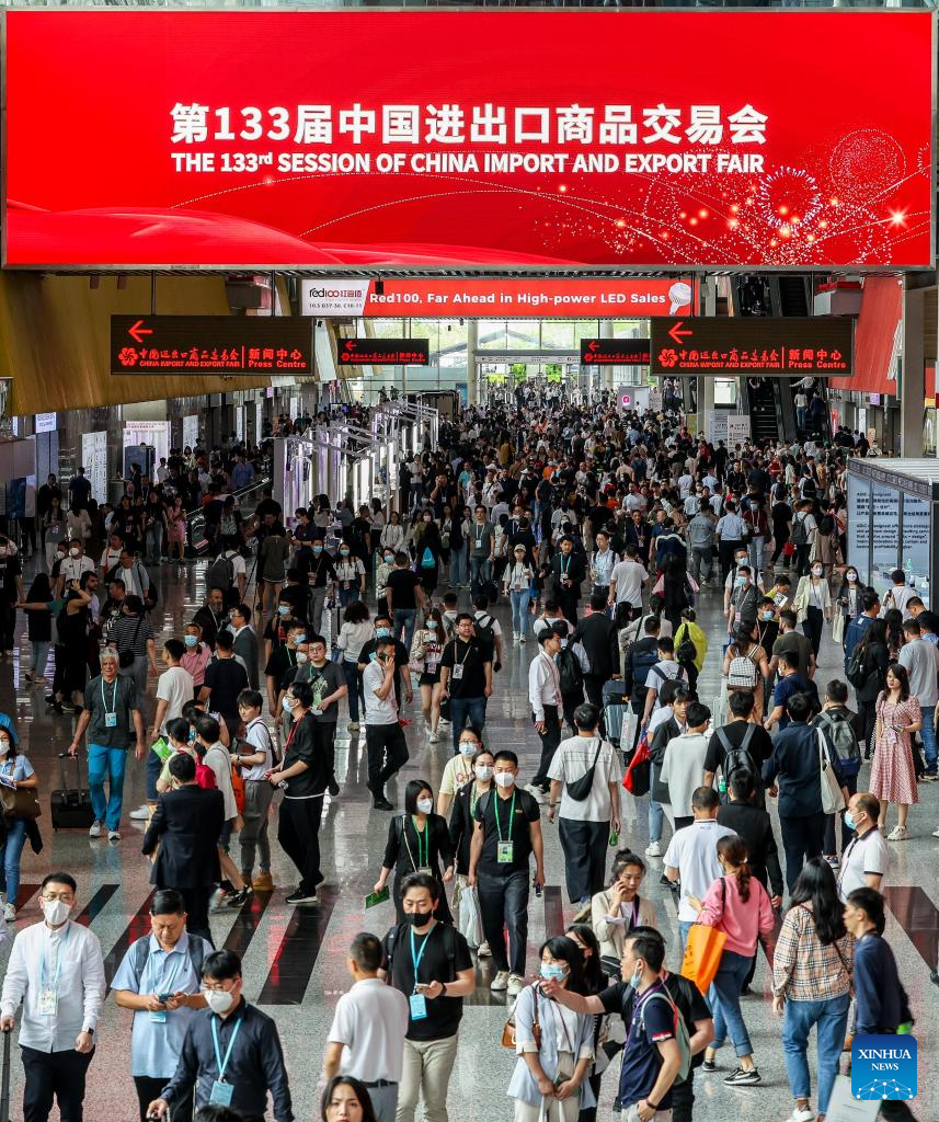 Canton fair opens with full resumption of offline exhibitionsXinhua