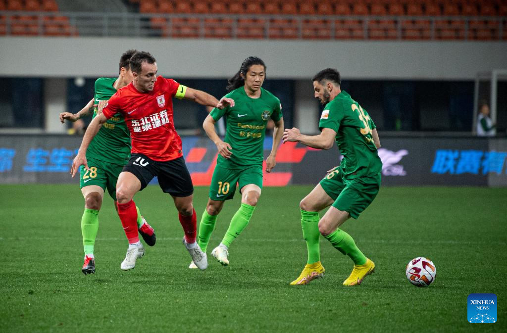 Dalian Professional Football Club 1-1 draw Cangzhou Mighty Lions Football  Club at the sixth round of the 2023 Chinese Super League (CSL) in Dalian  City, northeast China's Liaoning Province, 9 May, 2023. (