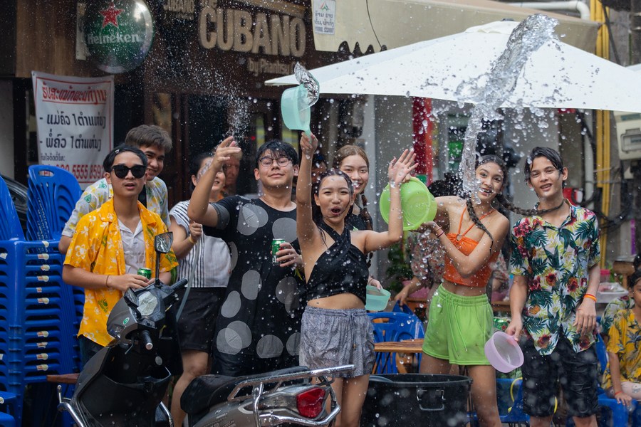 People enjoy 1st Lao New Year celebration after years of COVID 19