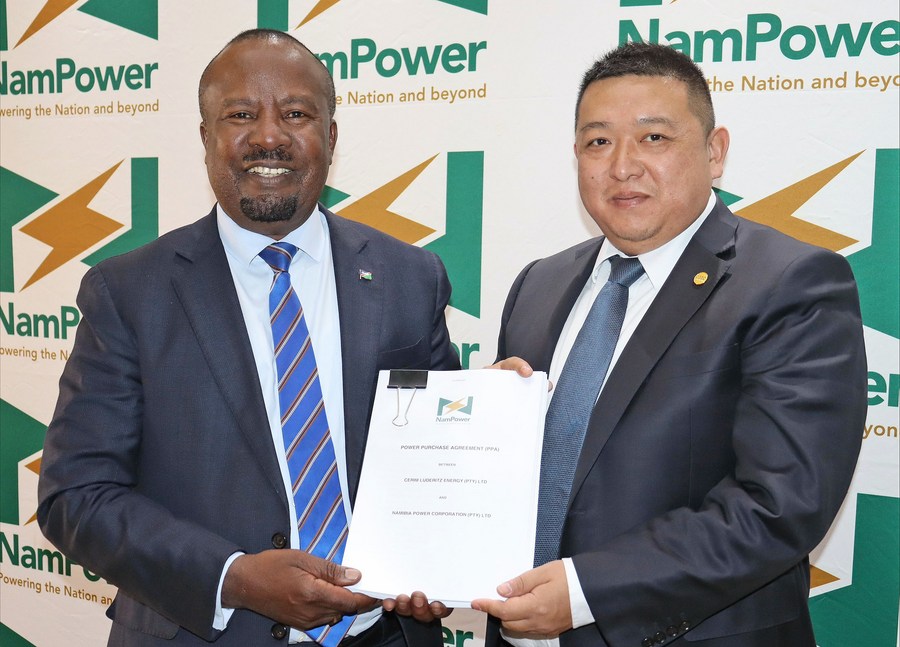 Un proyecto conjunto entre Namibia y China para construir una planta de energía eólica de 50 megavatios Spanish.xinhuanet.com