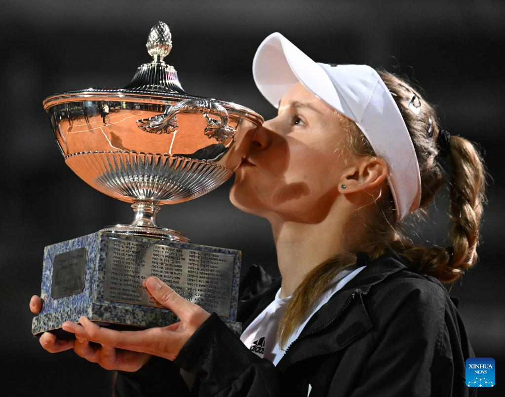 Highlights of WTA Italian Open finalXinhua