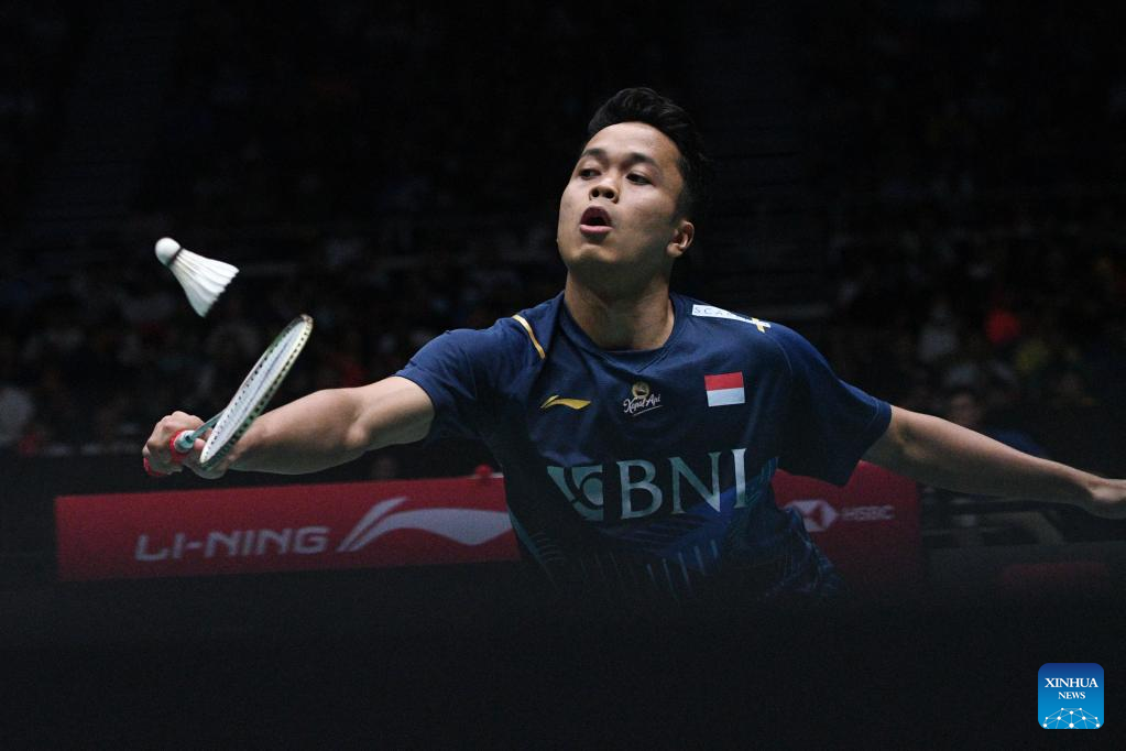 Highlights of Singapore Open badminton tournamentXinhua