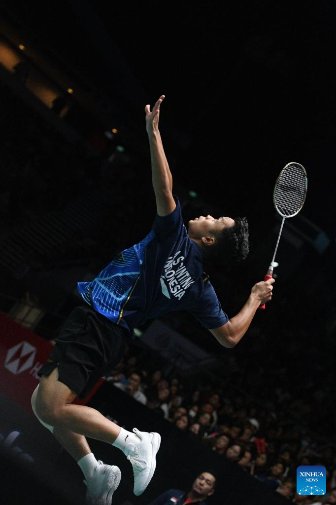 Highlights of Singapore Open badminton tournamentXinhua