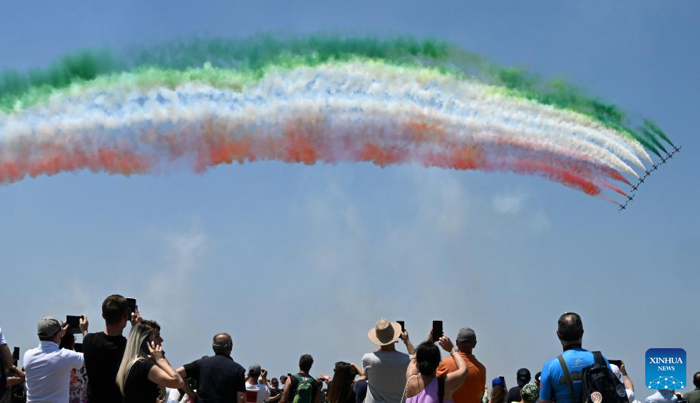 Celebrato alla base aerea di Pratica di Mare il centenario dell’Aeronautica Militare – Xinhua