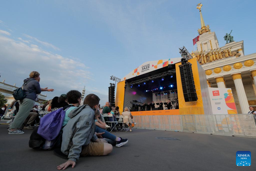 Musicians perform at Moscow Jazz FestivalXinhua