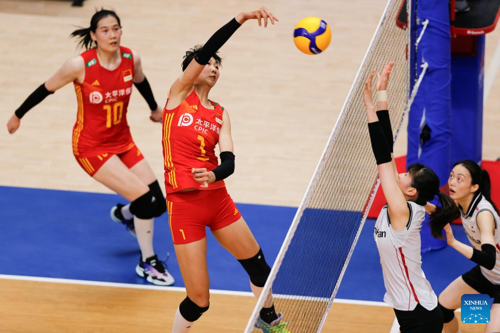 China Overwhelms S. Korea At Women's Volleyball Nations League-Xinhua