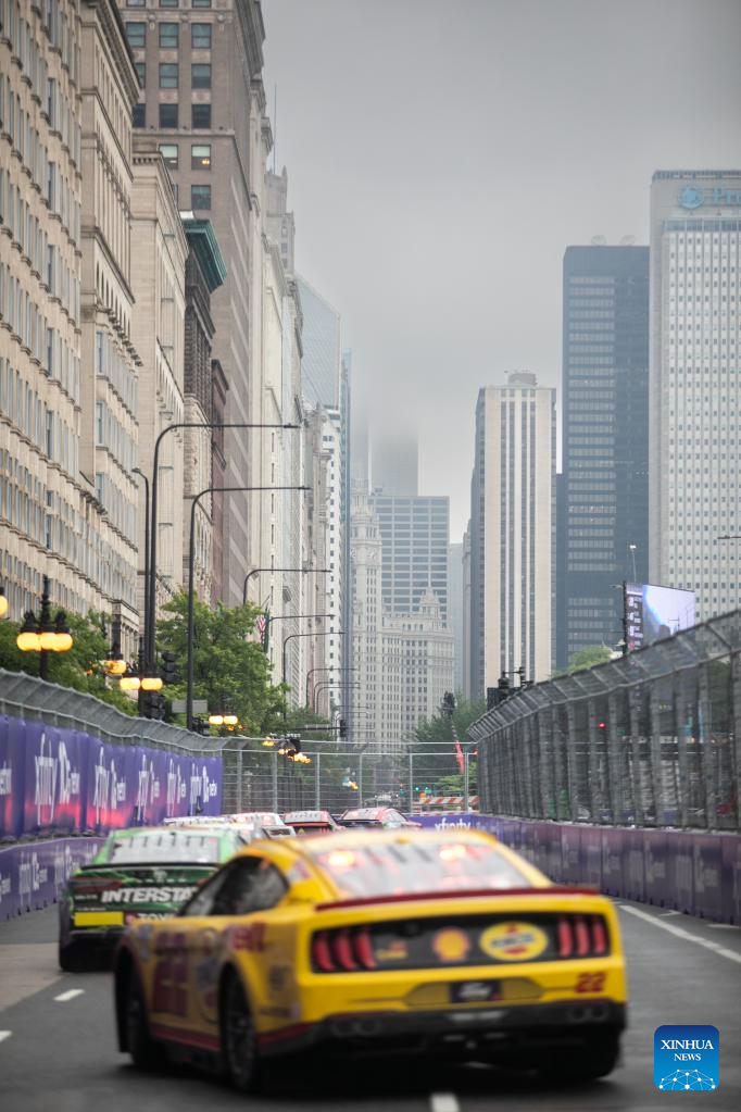 Street Racing Chicago Highlights of NASCAR Chicago Street Race-Xinhua