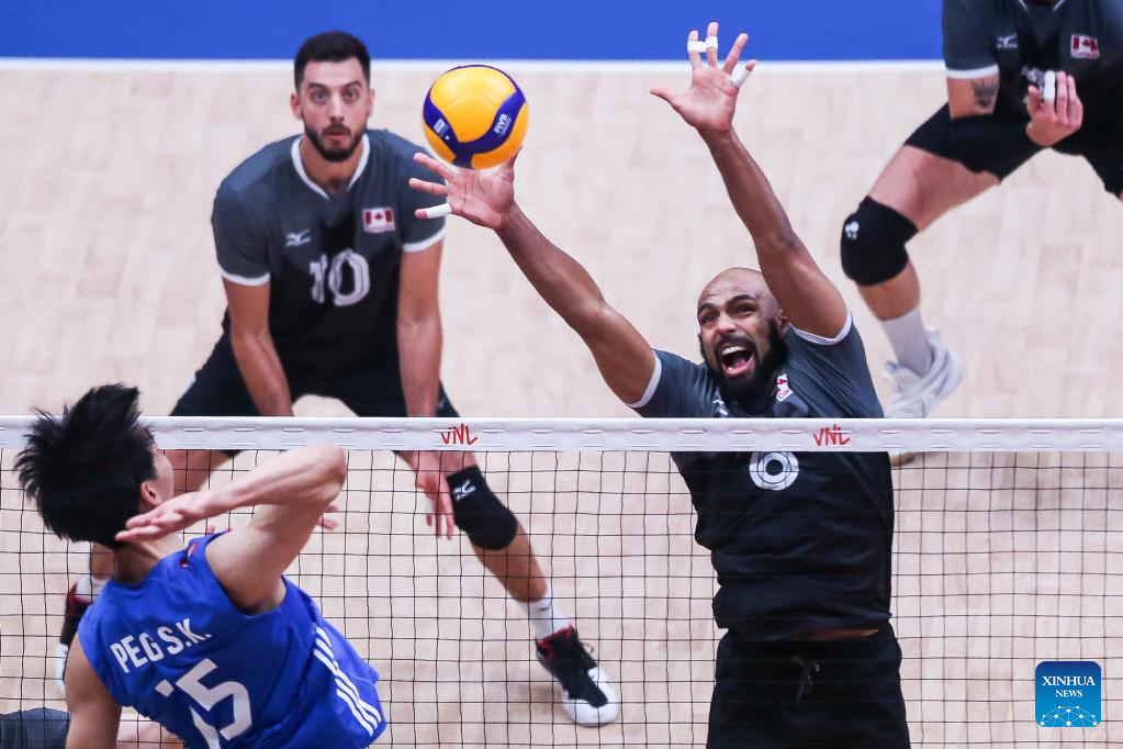 Men's Volleyball Nations League: China vs. Canada-Xinhua