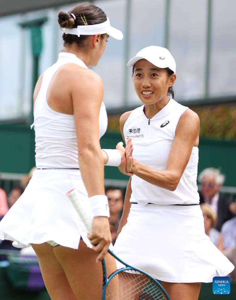 Wimbledon Tennis Championships: Zhu Lin/Wu Fang-Hsien vs. Zhang Shuai