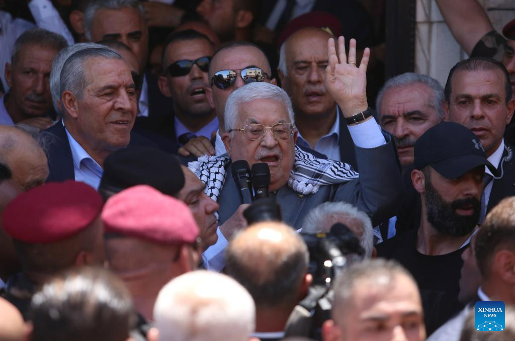 Palestinian president visits Jenin camp after large-scale Israeli ...