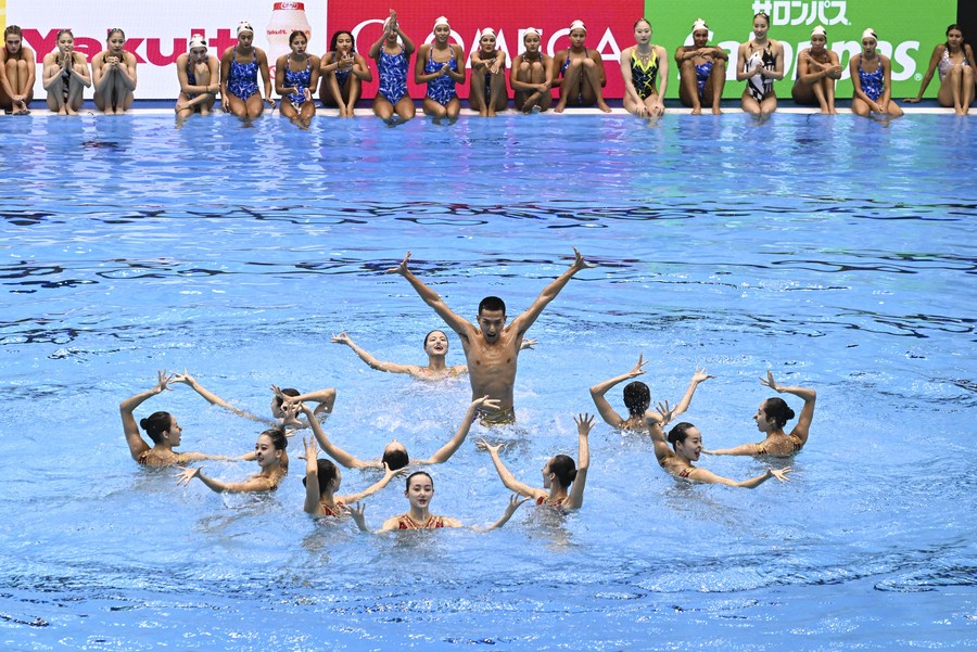 China wins 15th gold at Fukuoka swimming worldsXinhua