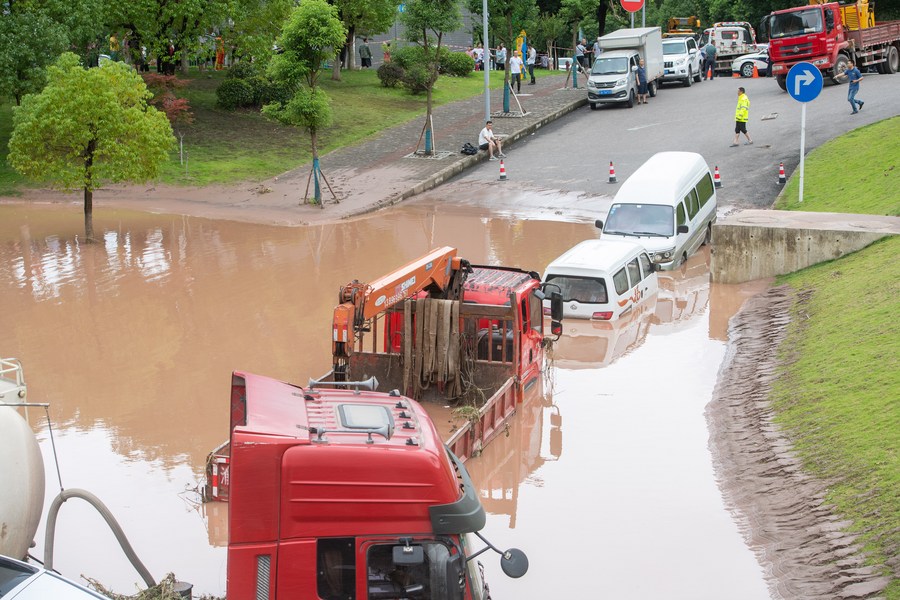 China Renews Blue Alert For Rainstorms-Xinhua