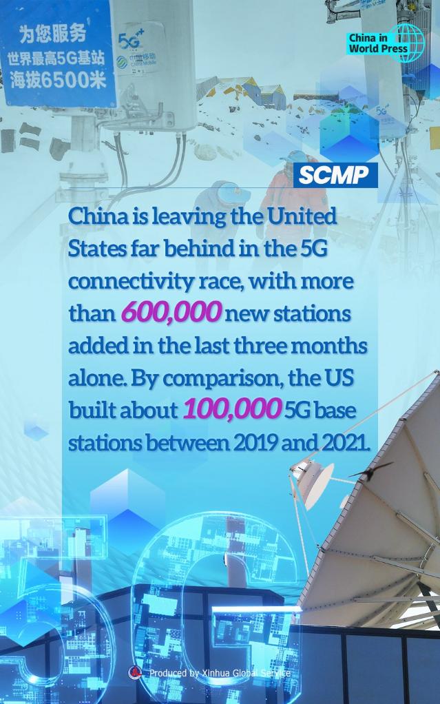 Poster China Built More 5g Base Stations Than Us Did In 2 Years Xinhua 