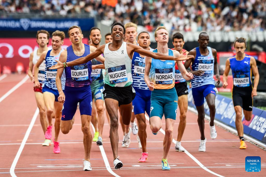 Highlights of Diamond Leagues Athletics Meeting in LondonXinhua