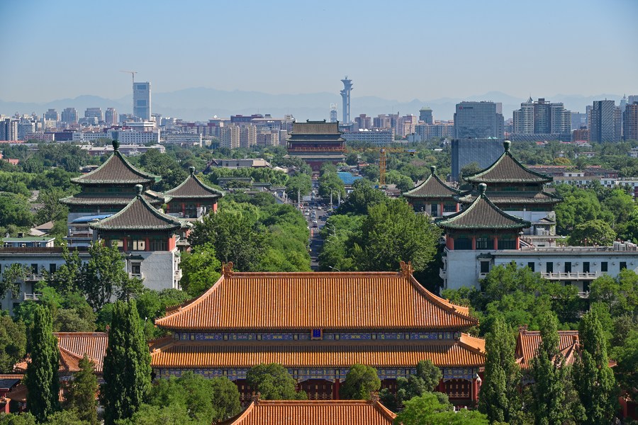 InPics: Summer views along the Beijing Central Axis-Xinhua