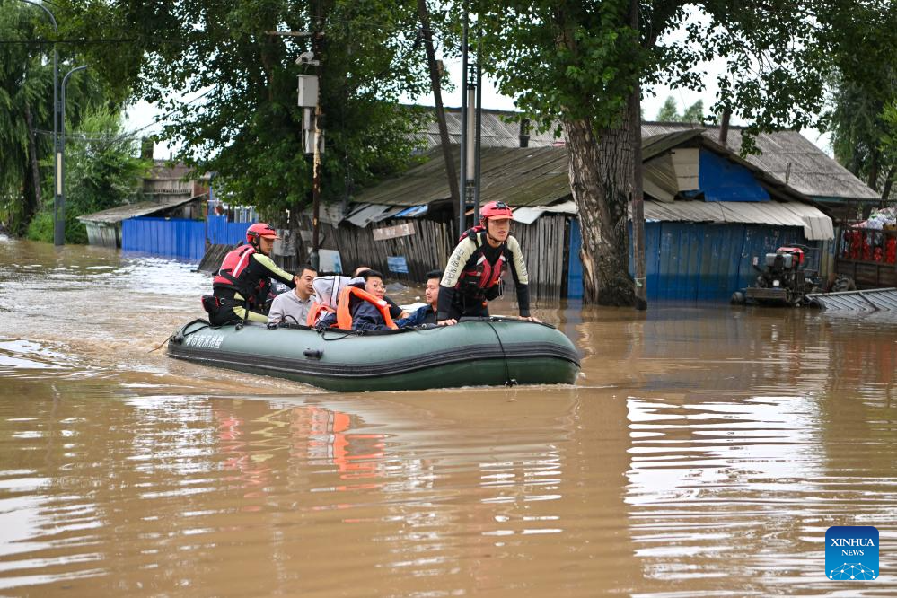 Emergency rescue teams carry out rescue and relief work in Heilongjiang ...