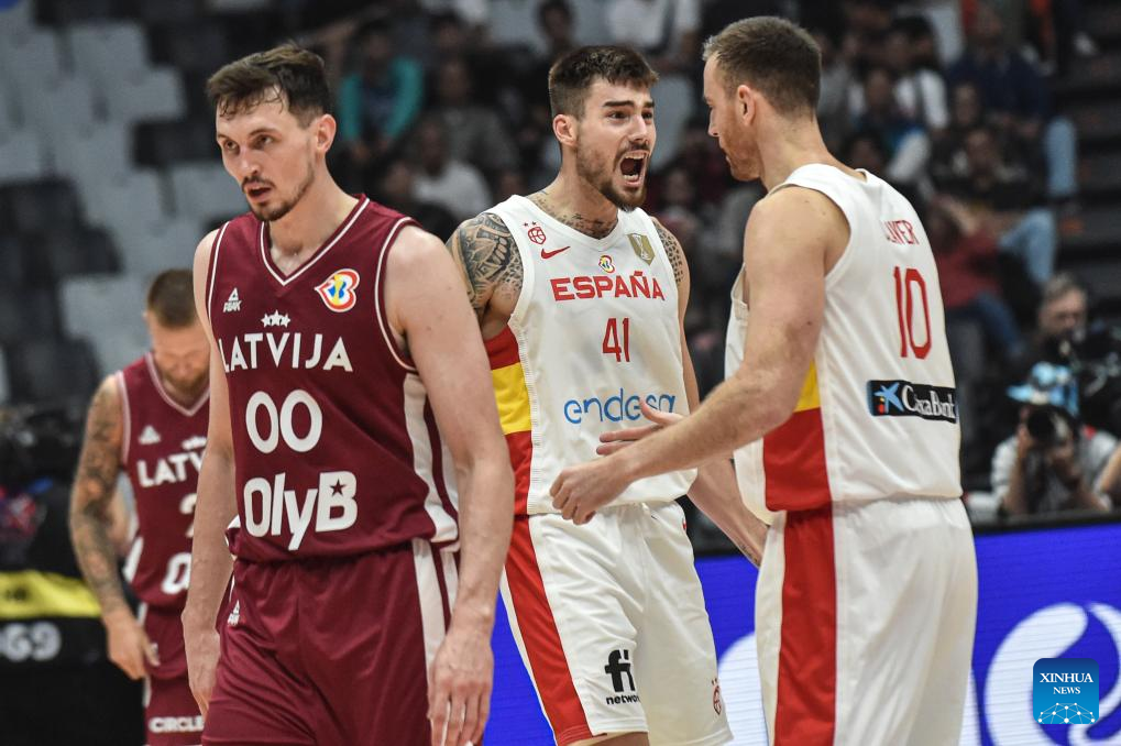 2023 FIBA World Cup: Spain Vs. Latvia -Xinhua