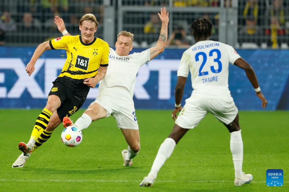 Bundesliga 3rd Round Match: Borussia Dortmund Vs. FC Heidenheim-Xinhua