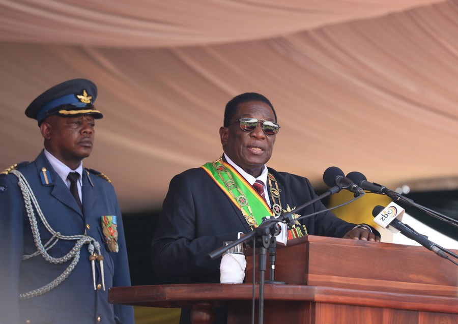 Zimbabwe Inauguration Zimbabwean president-elect sworn in-Xinhua