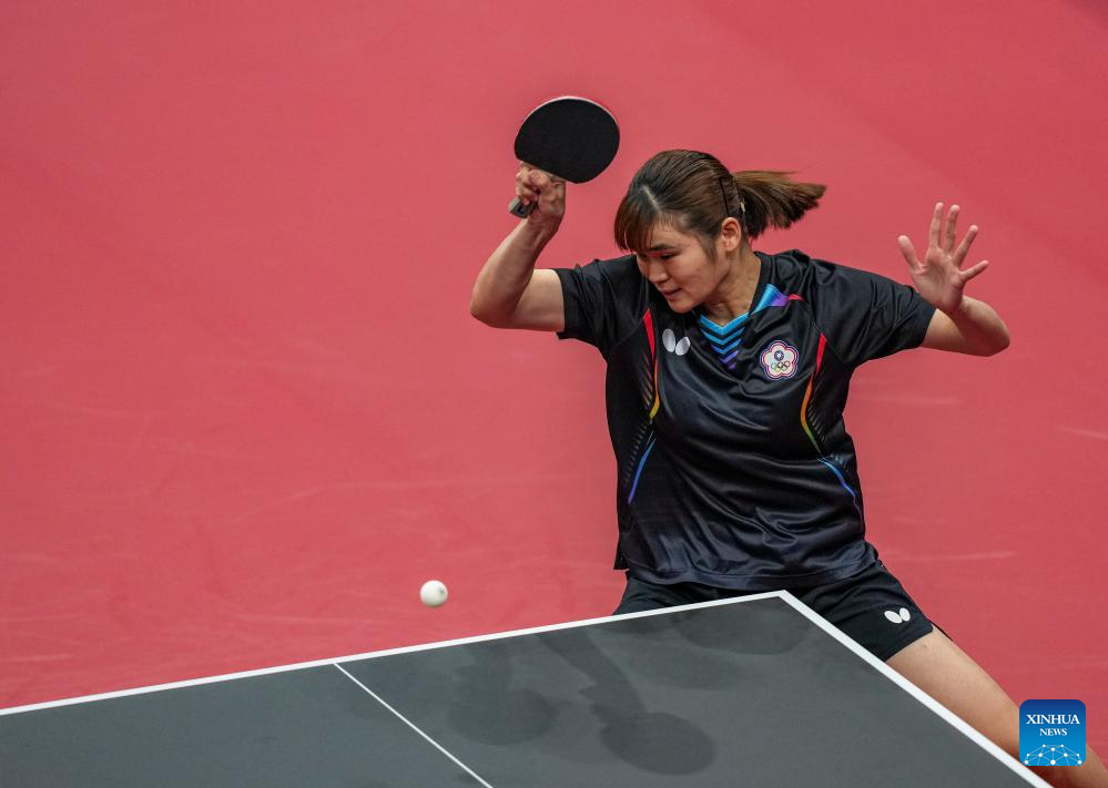 19th Asian Games: Table Tennis Women's Team Preliminary Matches-Xinhua