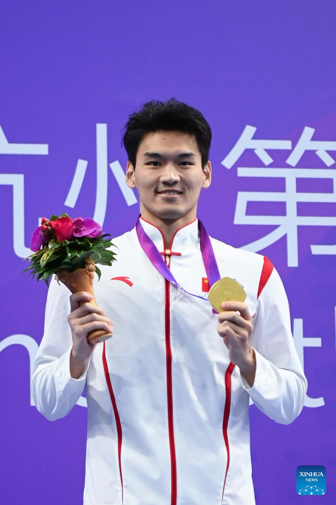 Olympic champ swimmer Zhang Yufei wins 6th gold at Hangzhou Asiad-Xinhua