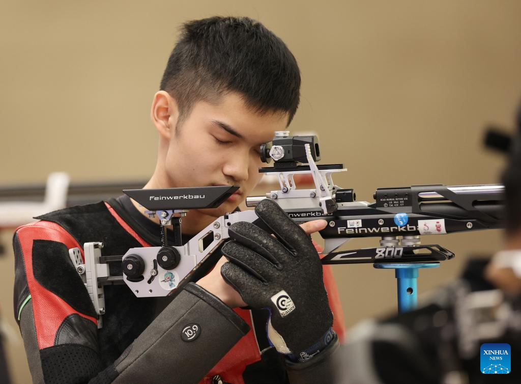 Asian Games: Men's 10m Air Rifle Final of Shooting-Xinhua