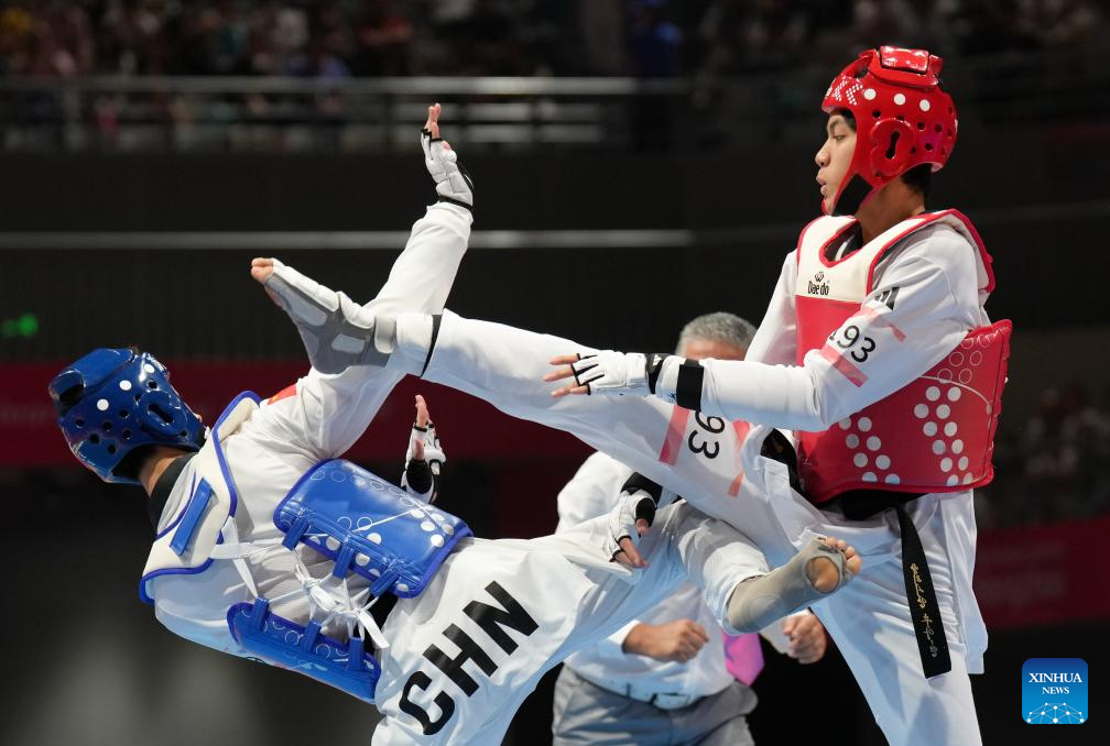 In pics: Taekwondo competitions at Hangzhou Asiad-Xinhua