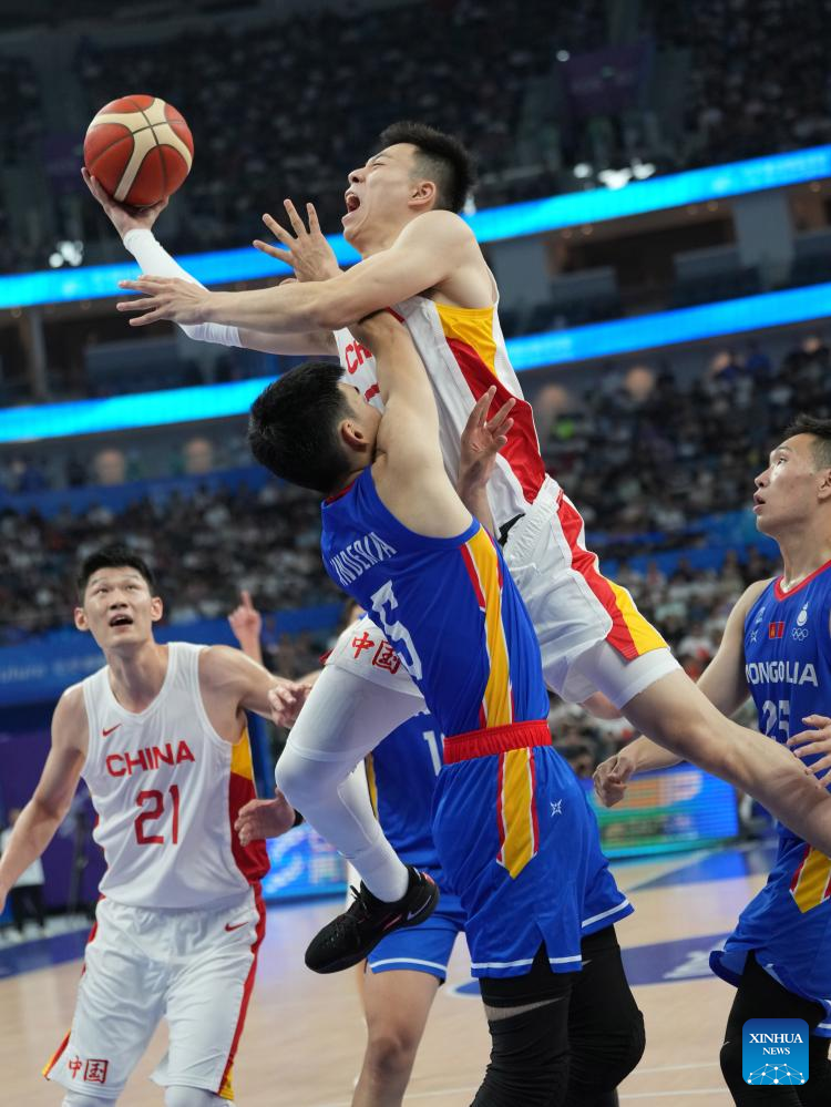 19th Asian Games: Men's Preliminary Round matches of Basketball-Xinhua