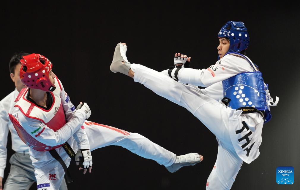 19th Asian Games: Gold Medal contests of Taekwondo-Xinhua