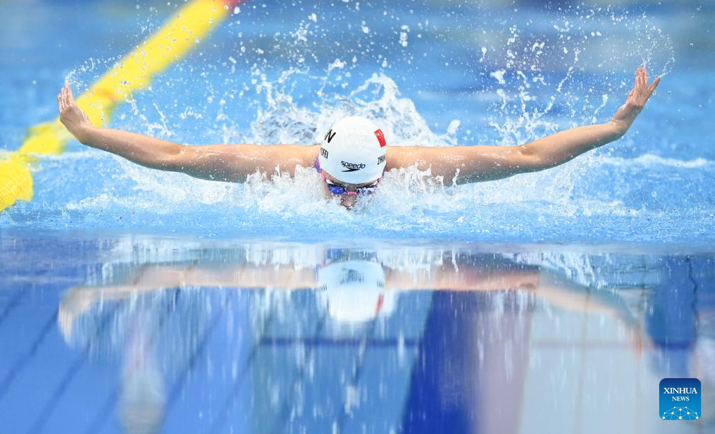 Olympic champ swimmer Zhang Yufei wins 6th gold at Hangzhou Asiad-Xinhua