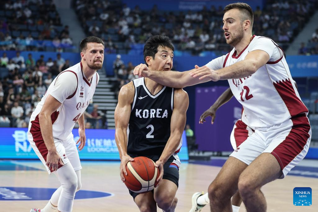 19th Asian Games: Men's Preliminary Round matches of Basketball-Xinhua