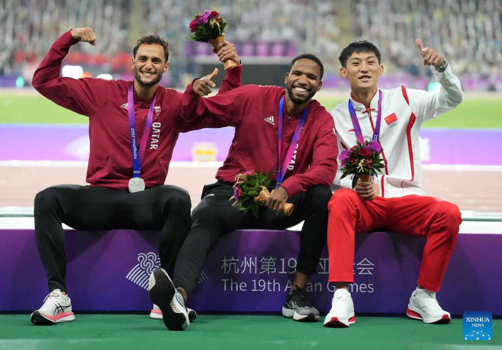 China wins four golds in Athletics at Asian Games-Xinhua