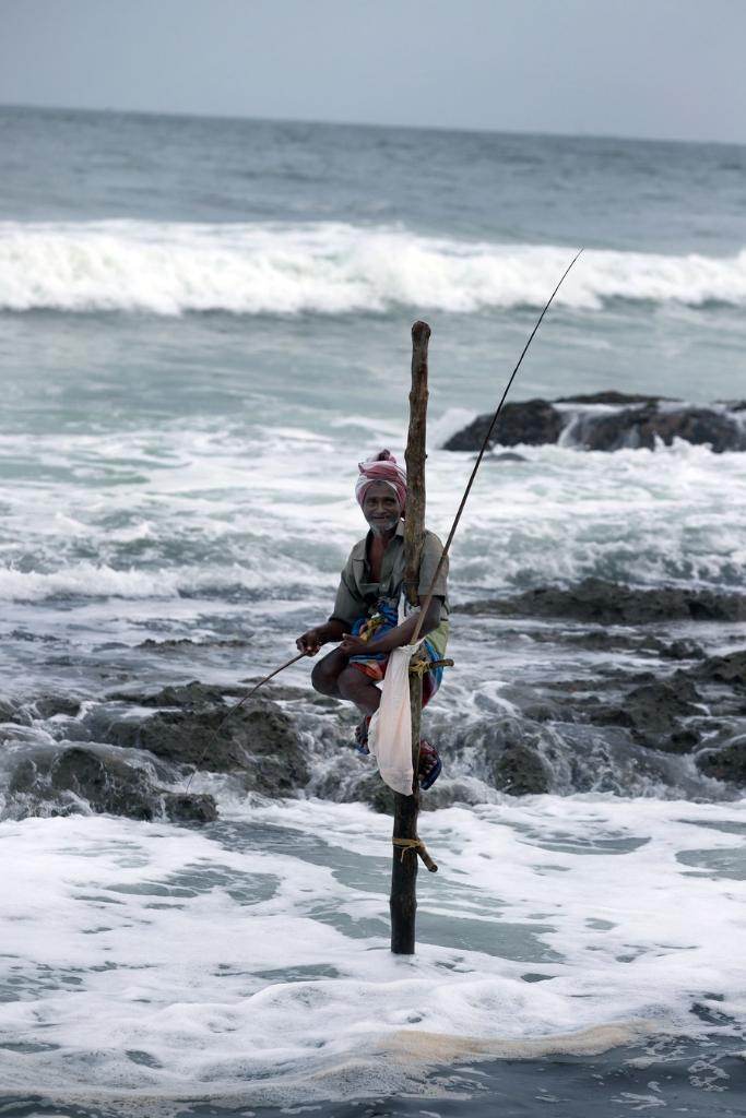 Asia Album: Stilt fishing in Sri Lanka-Xinhua