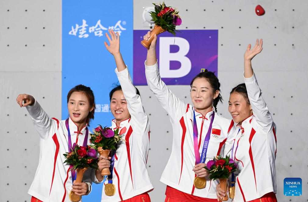 China mengalahkan juara bertahan untuk meraih medali emas ganda dalam estafet panjat cepat – Xinhua