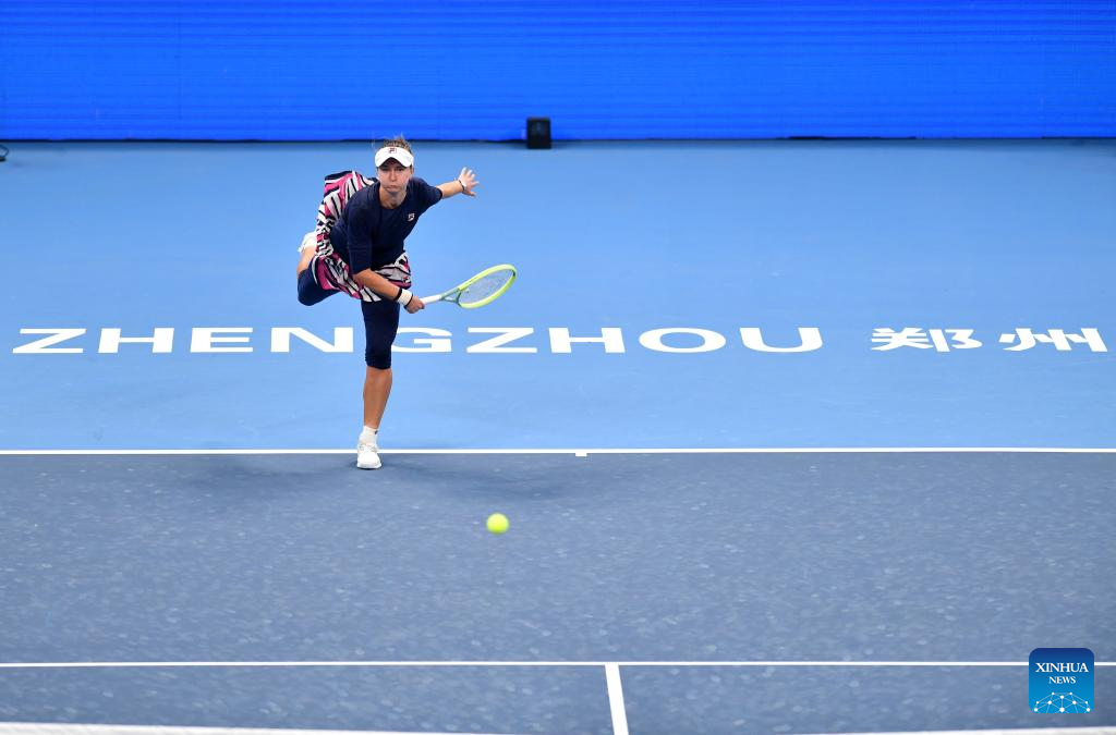 Highlights of WTA World Tour Zhengzhou Open tennis tournamentXinhua