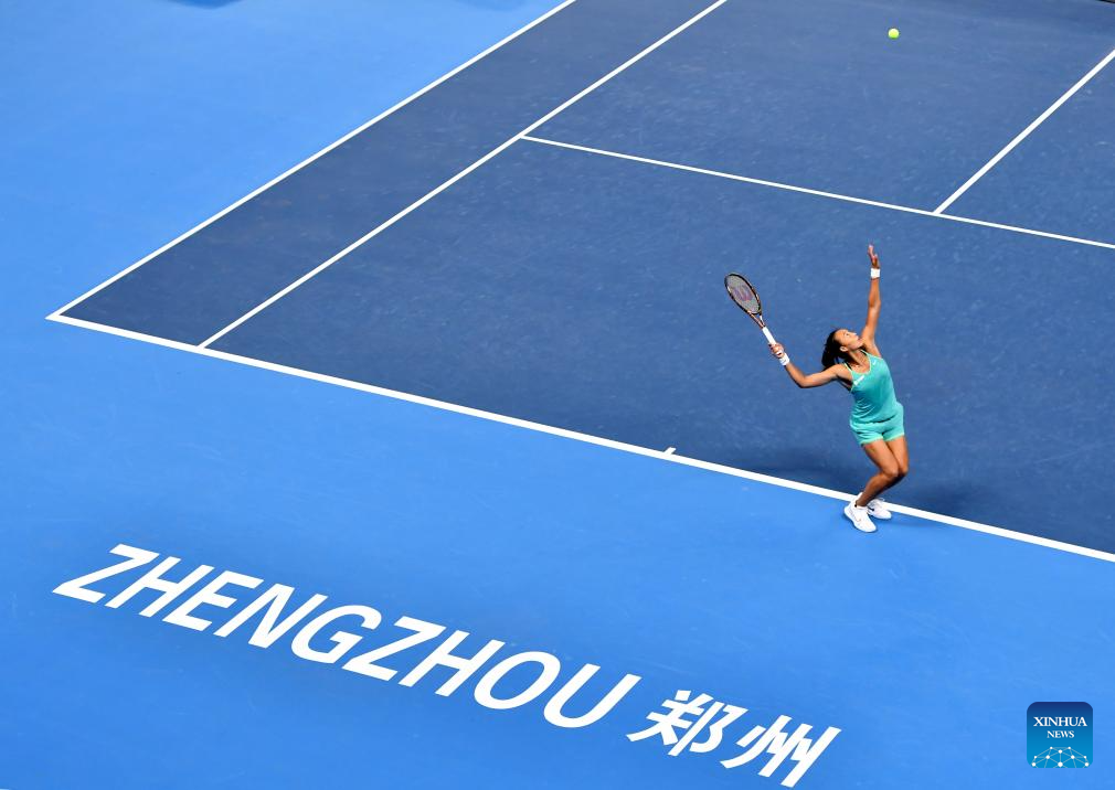 Highlights of WTA World Tour Zhengzhou Open tennis tournamentXinhua