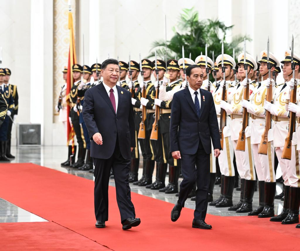 BRF2023) Xi holds talks with Indonesian president-Xinhua