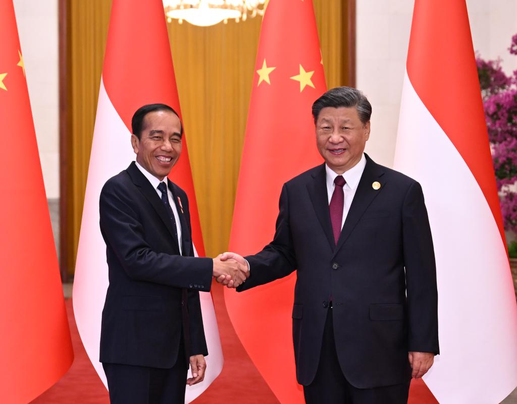 BRF2023) Xi holds talks with Indonesian president-Xinhua