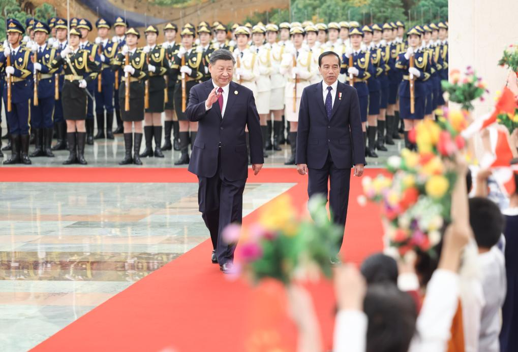 BRF2023) Xi holds talks with Indonesian president-Xinhua