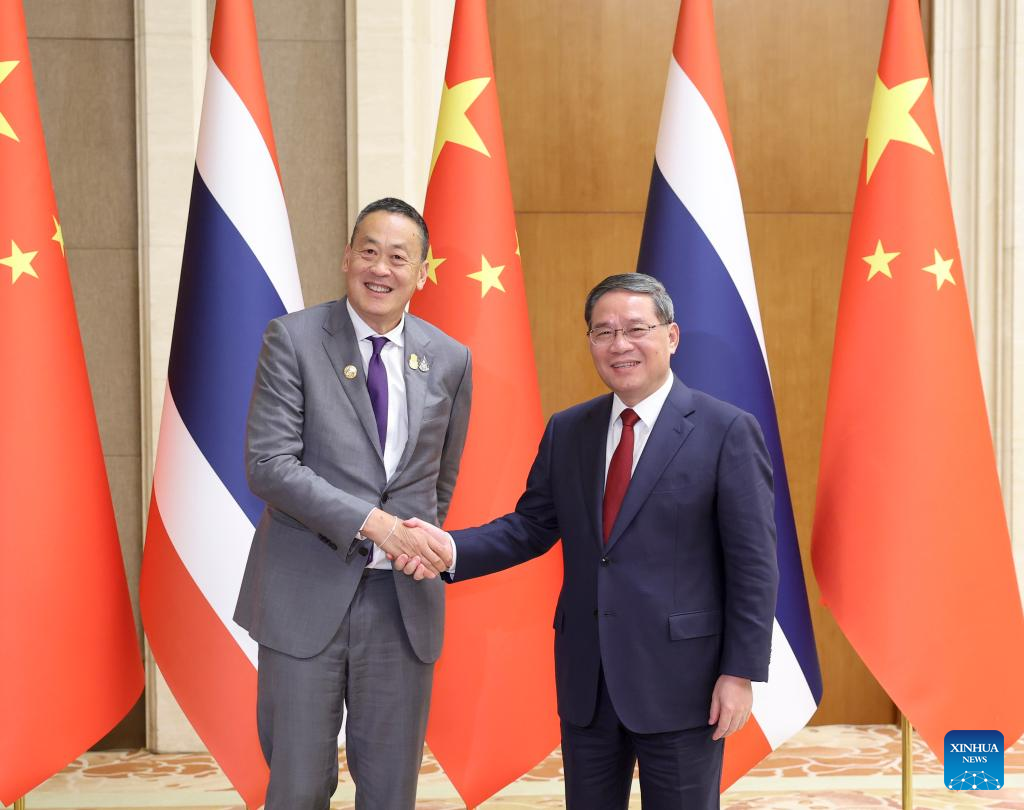 BRF2023) Chinese premier holds talks with Thai PM-Xinhua