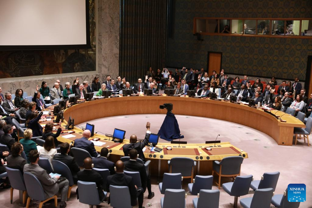 U.S. Vetoes UN Security Council Resolution On Gaza-Xinhua